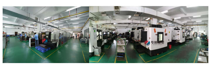 新增了设备的专新精密CNC加工厂